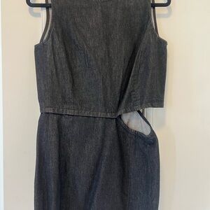 Zara Asymmetrical Black Dress